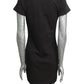 MOSCHINO COUTURE! - 2024 Black Embroidered T-Shirt Dress, Size-6