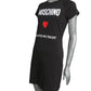 MOSCHINO COUTURE! - 2024 Black Embroidered T-Shirt Dress, Size-6