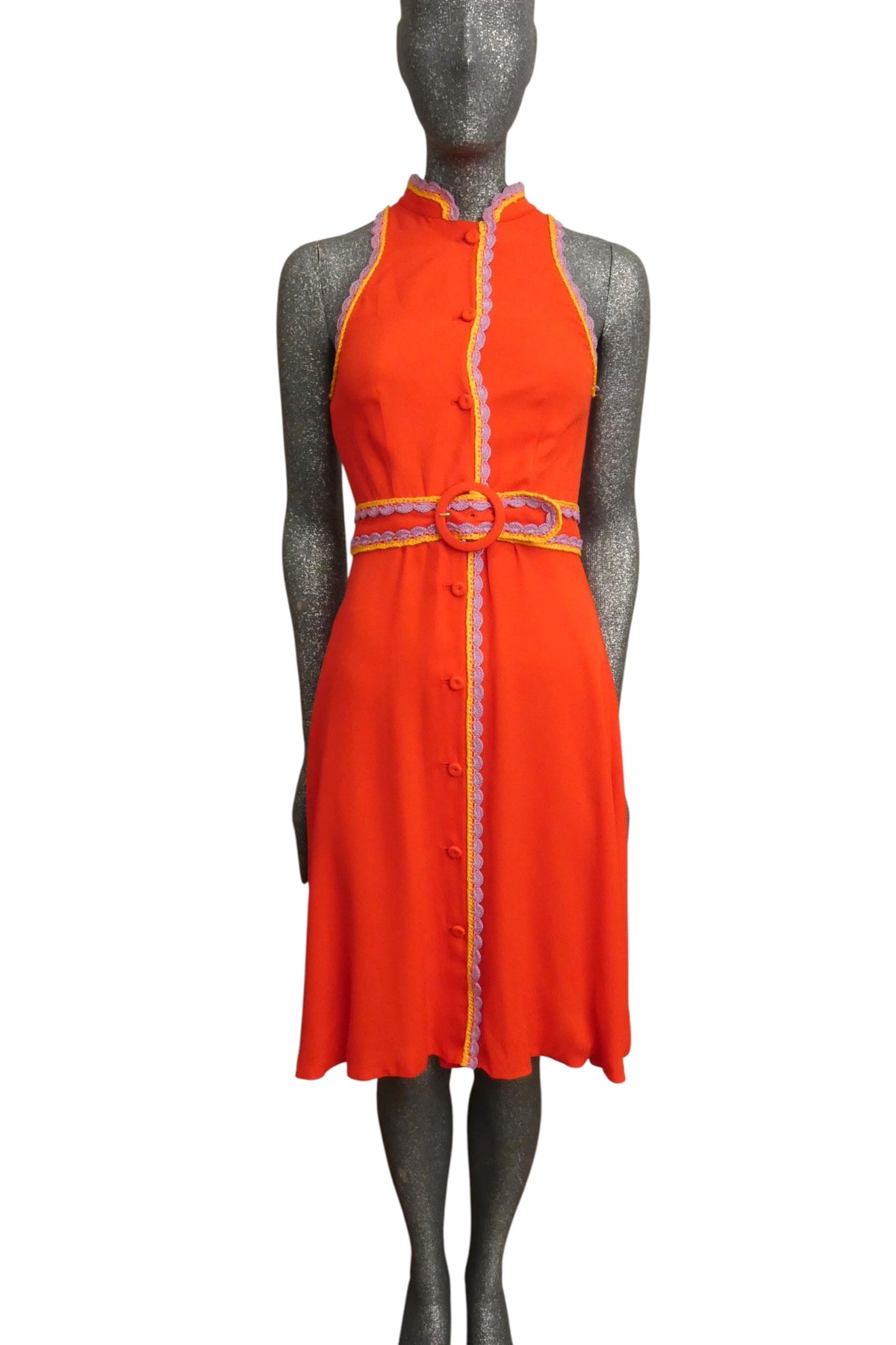 MOSCHINO COUTURE! - R2023 Orange Silk & Knit Trim Dress, Multiple Items Available