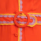 MOSCHINO COUTURE! - R2023 Orange Silk & Knit Trim Dress, Multiple Items Available