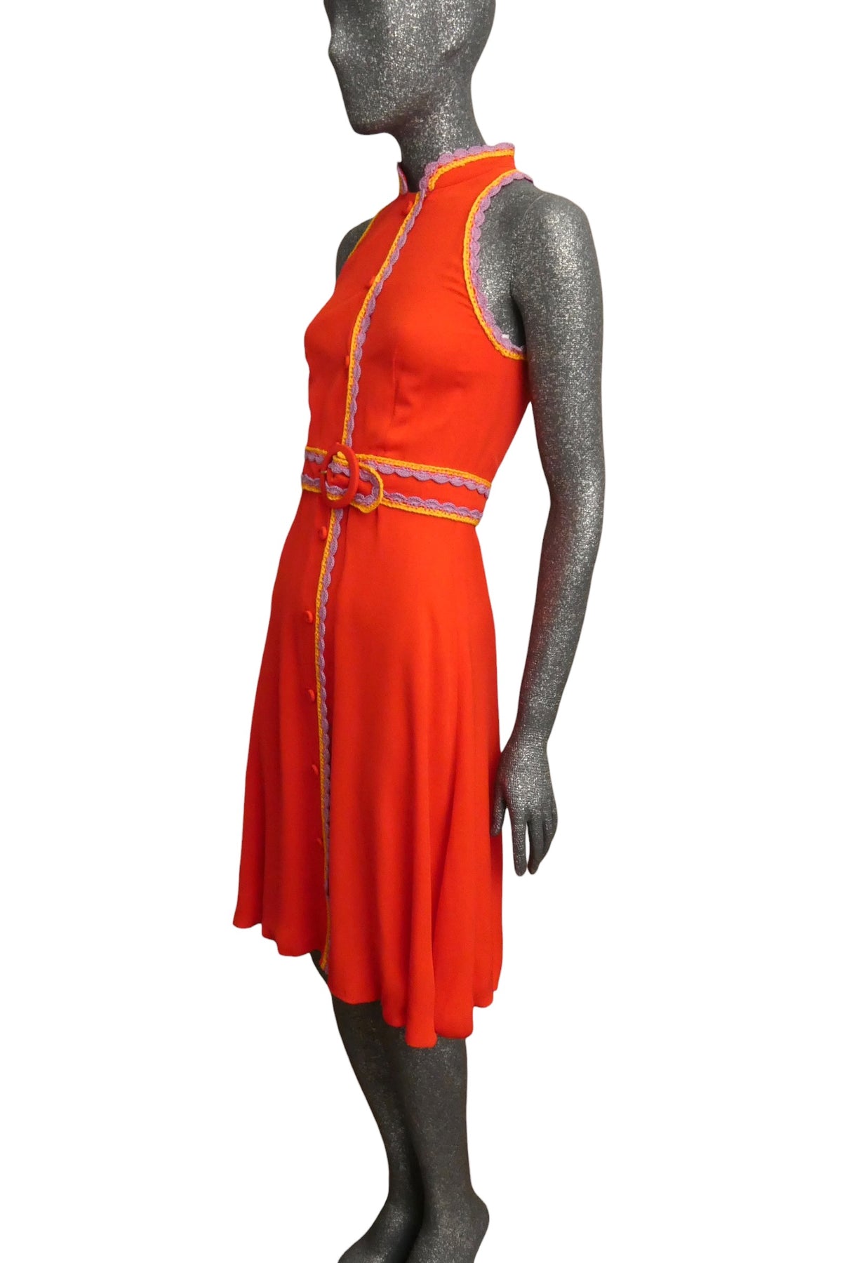 MOSCHINO COUTURE! - R2023 Orange Silk & Knit Trim Dress, Multiple Items Available
