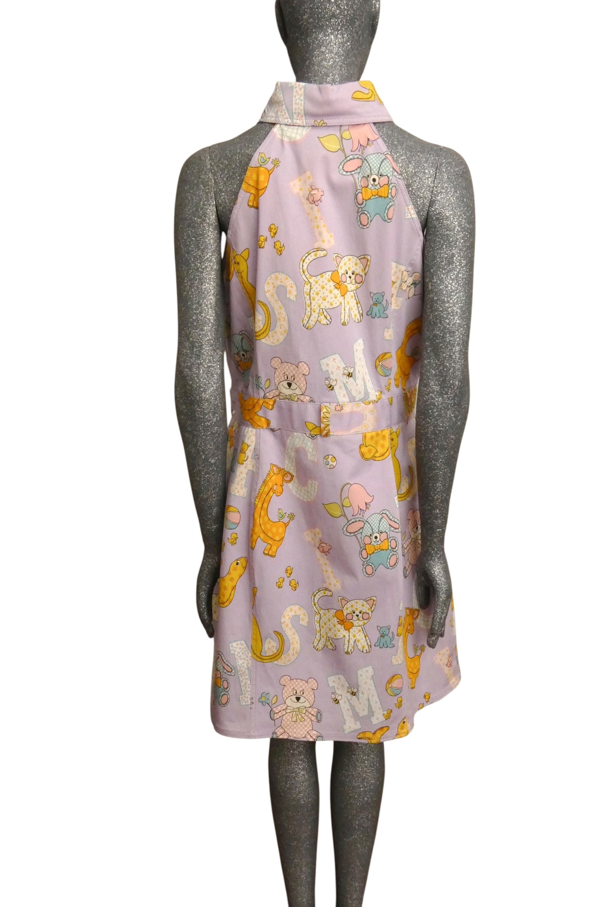MOSCHINO COUTURE! - S2022 Lavender Animal Print Dress, Size-12