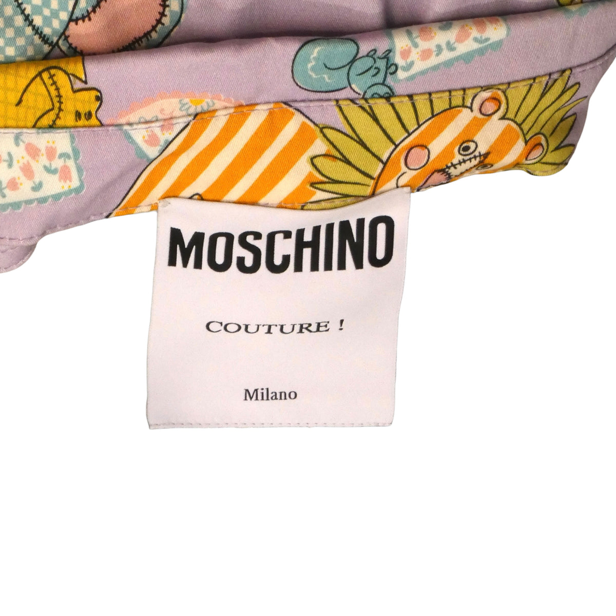 MOSCHINO COUTURE! - S2022 Lavender Animal Print Dress, Size-12