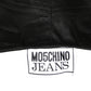 MOSCHINO JEANS - 2024 Black Satin Jean Halter Top, Size-2