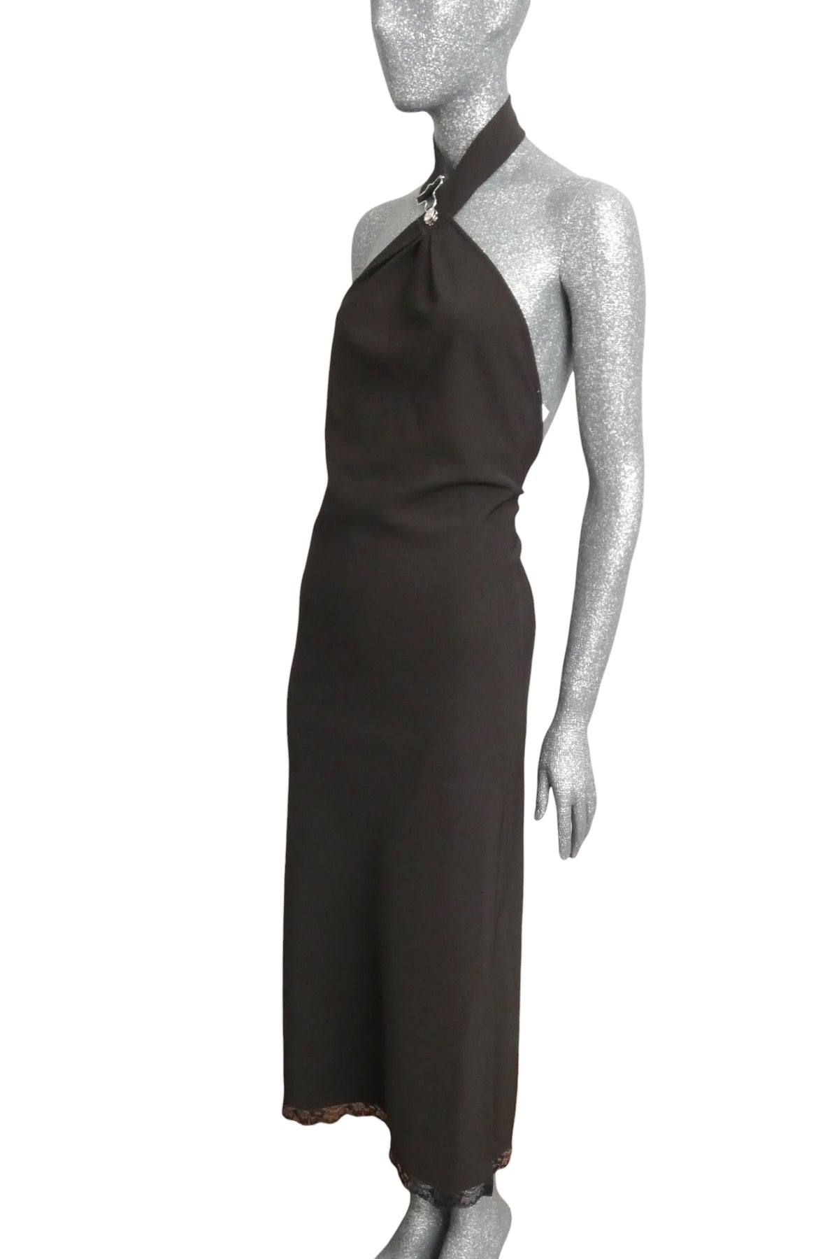 MOSCHINO JEANS - PS2024 Black Knit Halter Dress, Multiple Items Available