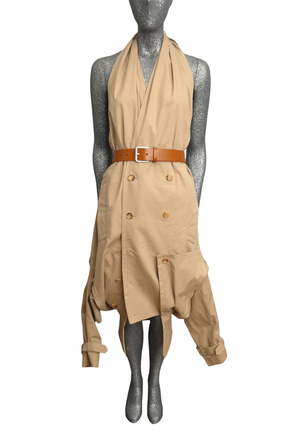 MOSCHINO COUTURE! - R2025 Khaki Upside Down Trench, Multiple Sizes Available