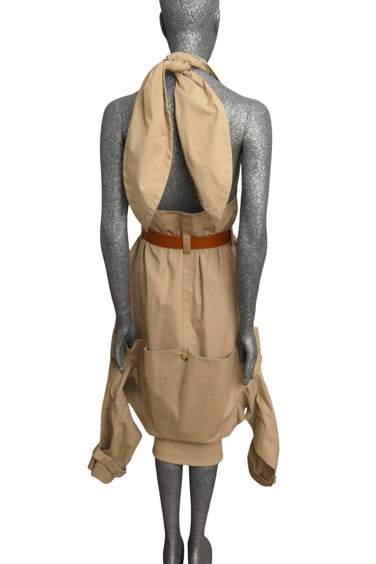 MOSCHINO COUTURE! - R2025 Khaki Upside Down Trench, Multiple Sizes Available