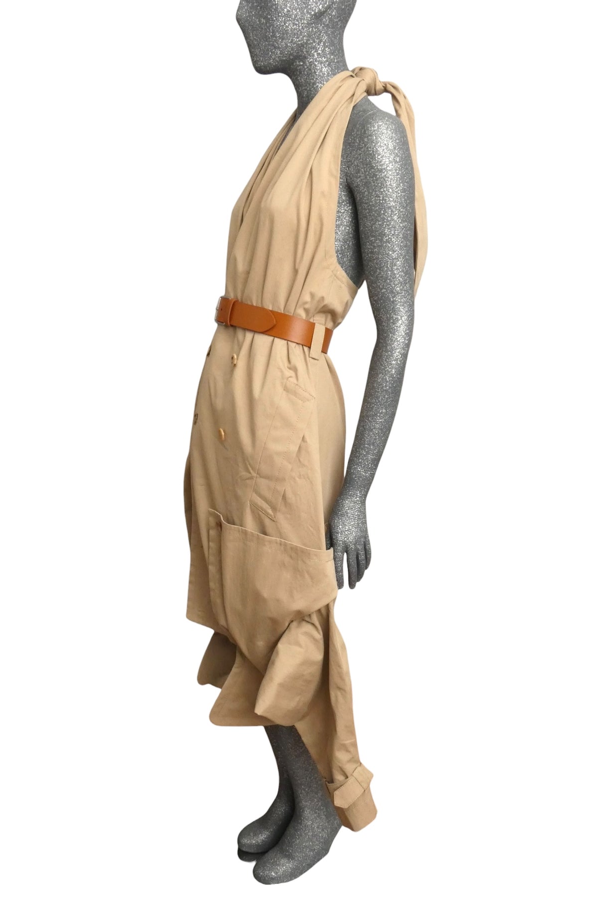 MOSCHINO COUTURE! - R2025 Khaki Upside Down Trench, Multiple Sizes Available