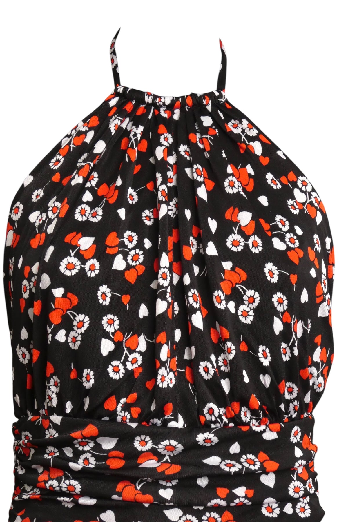 MOSCHINO COUTURE! - 2023 Black & Red Heart Knit Jumpsuit, Multiple Sizes Available