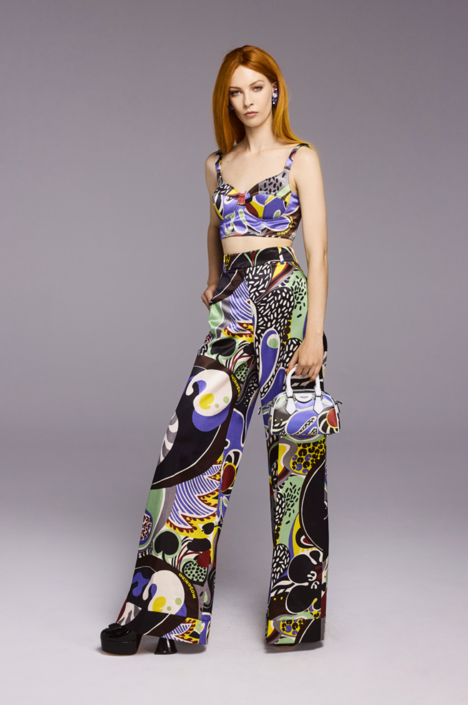 MOSCHINO COUTURE! - 2023 Multi Satin Bustier, Multiple Sizes Available