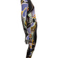 MOSCHINO COUTURE! - R2023 Multi Printed Knit Jumpsuit, Size-10