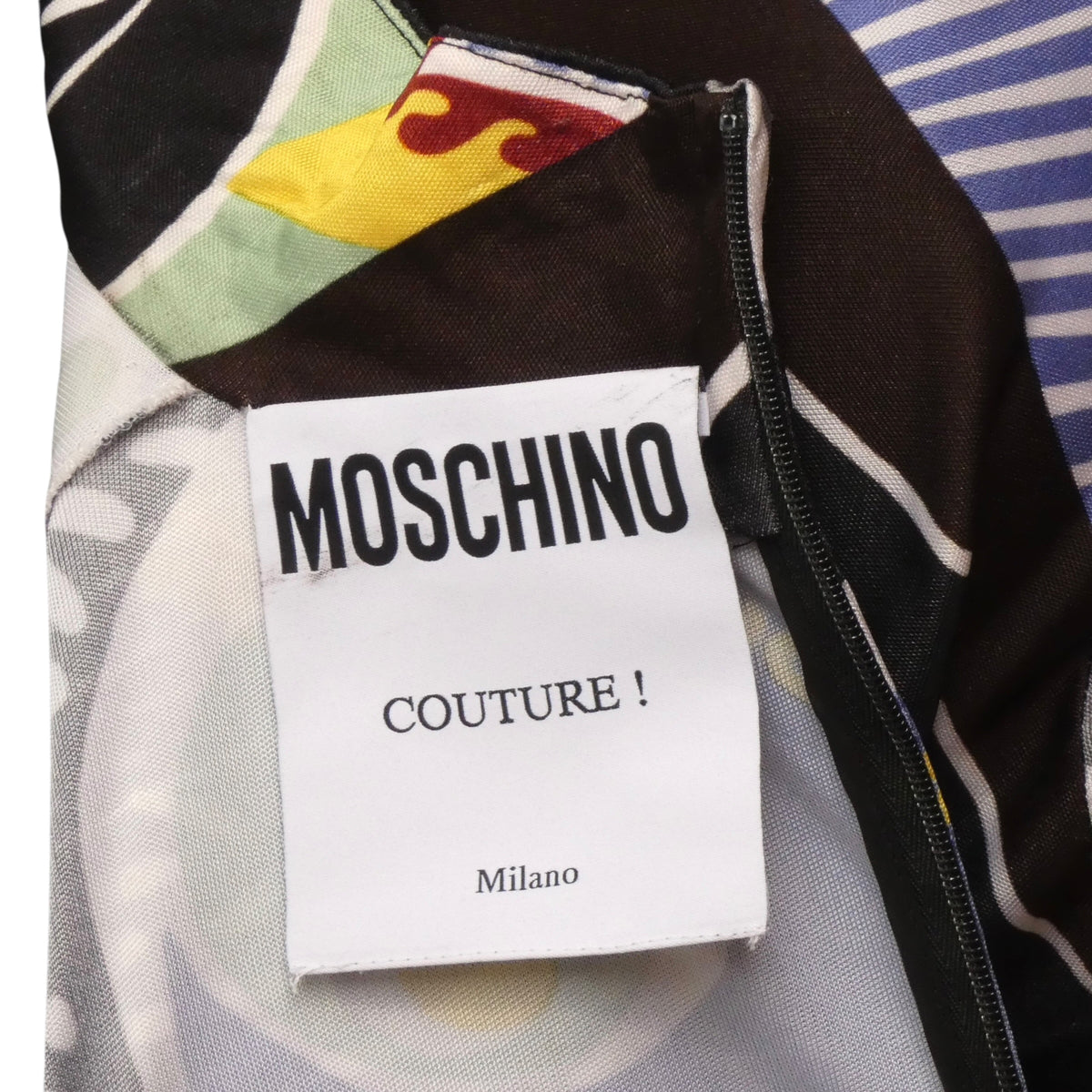 MOSCHINO COUTURE! - R2023 Multi Printed Knit Jumpsuit, Size-10