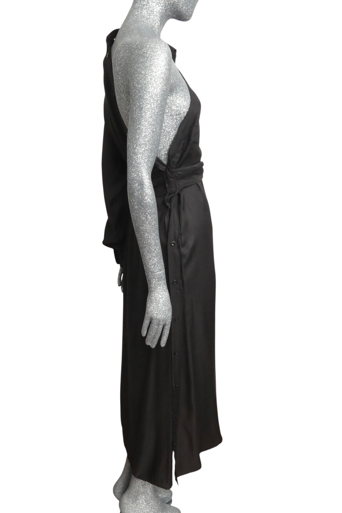 MOSCHINO COUTURE! - R2025 Black One Shoulder Maxi Dress, Multiple Sizes Available