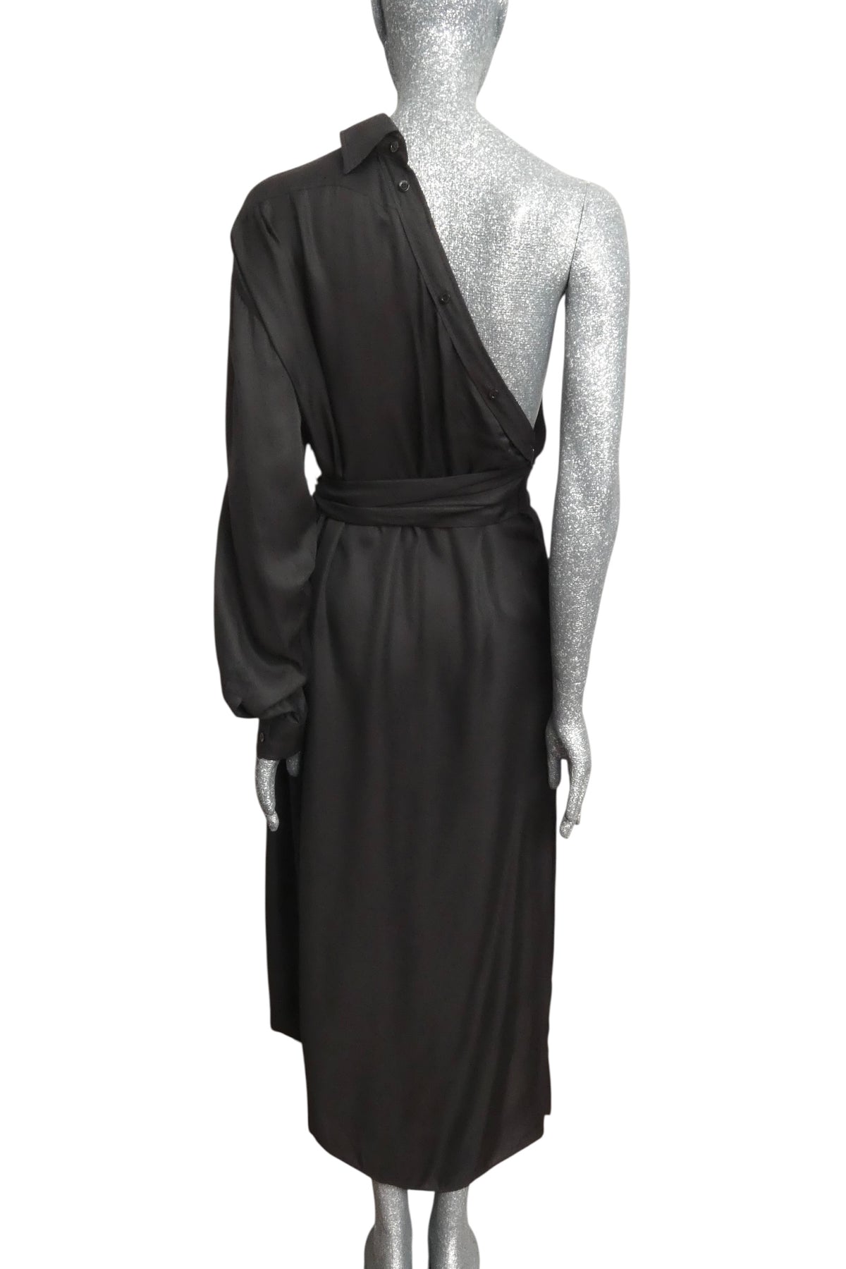 MOSCHINO COUTURE! - R2025 Black One Shoulder Maxi Dress, Multiple Sizes Available