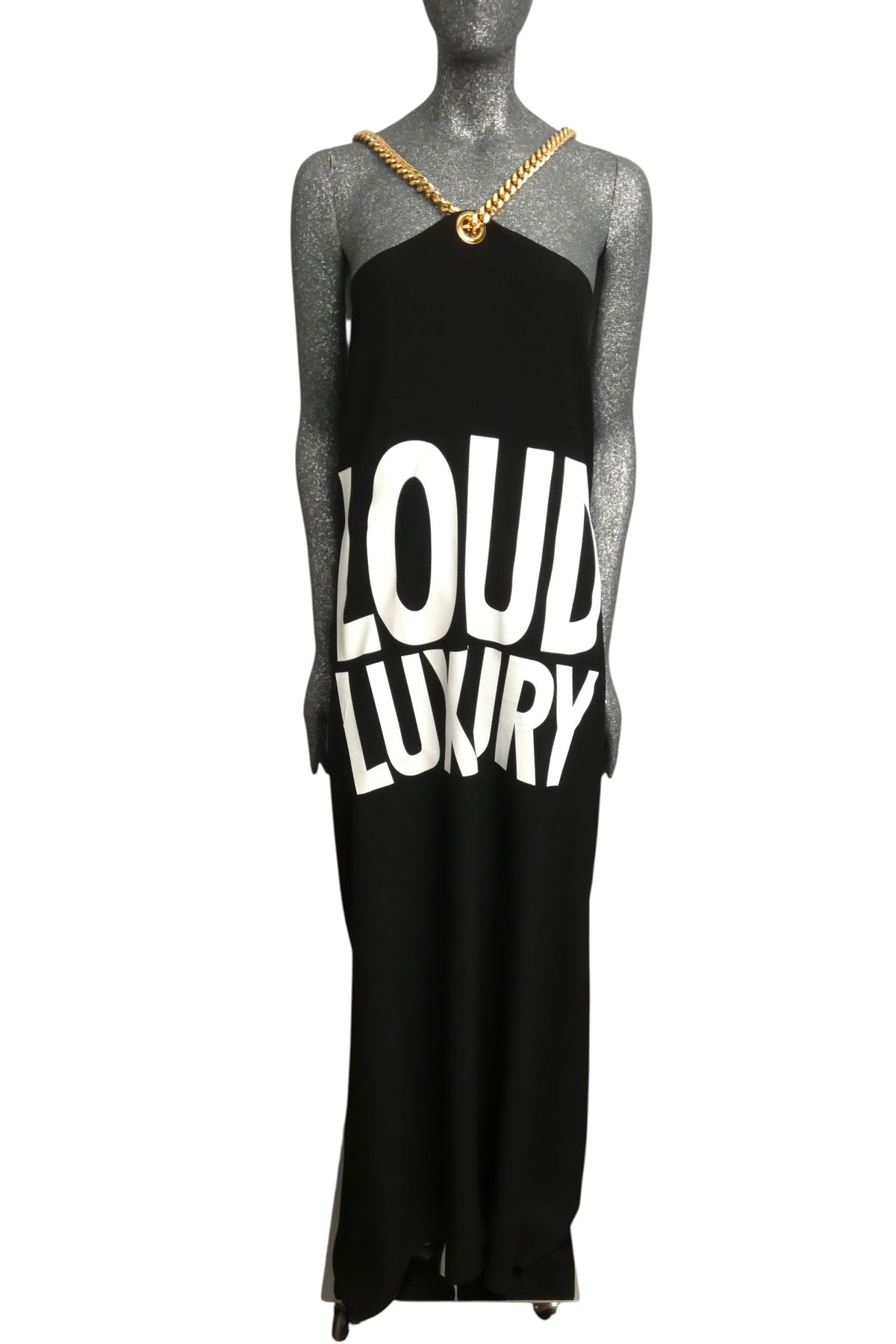 MOSCHINO COUTURE! - R2024 Black & White Loud Luxury Dress, Size-8