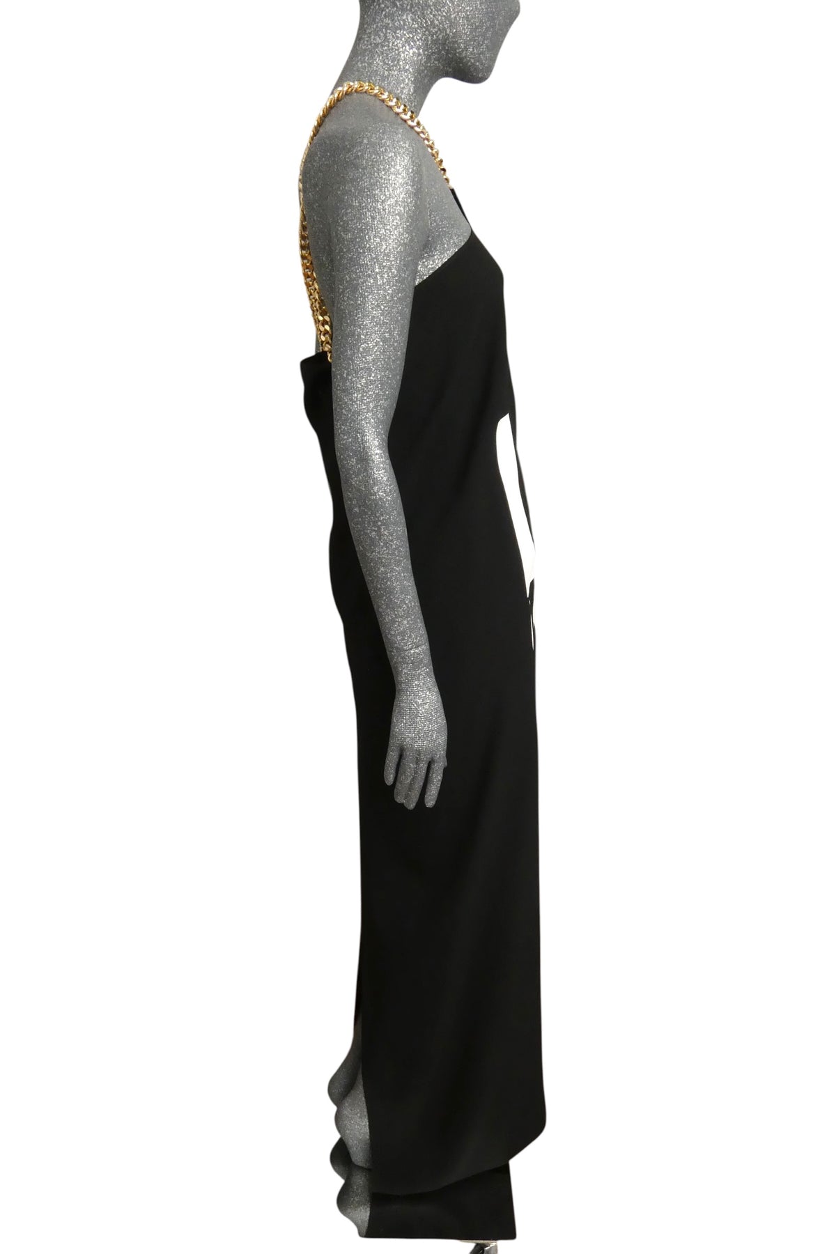 MOSCHINO COUTURE! - R2024 Black & White Loud Luxury Dress, Size-8
