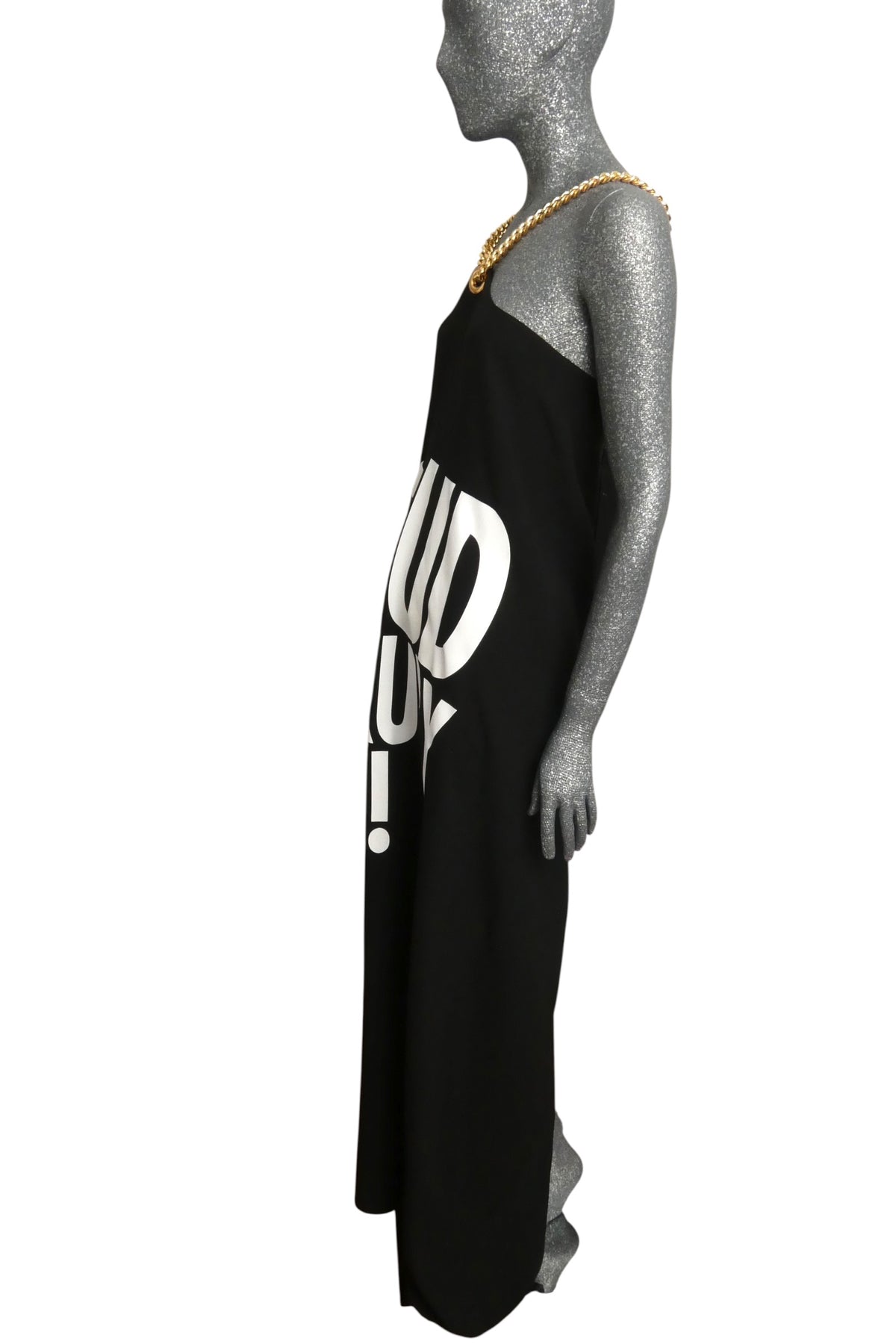 MOSCHINO COUTURE! - R2024 Black & White Loud Luxury Dress, Size-8