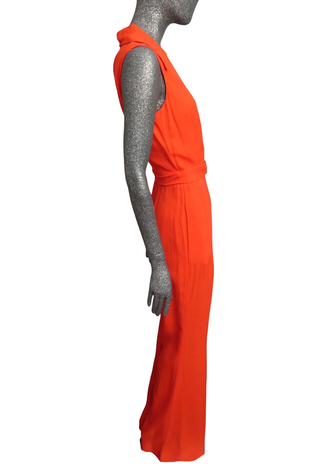 MOSCHINO COUTURE! - R2023 Red Smiley Buckle Jumpsuit, Size-8