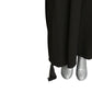 MOSCHINO COUTURE! - 2025 Black Knit Tassel Evening Dress, Size-4