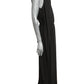 MOSCHINO COUTURE! - 2025 Black Knit Tassel Evening Dress, Size-4