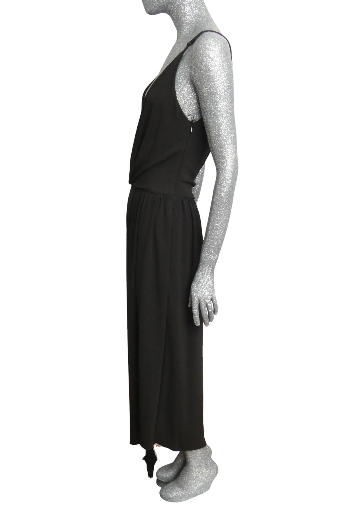 MOSCHINO COUTURE! - 2025 Black Knit Tassel Evening Dress, Size-4