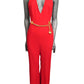 MOSCHINO COUTURE! - R2024 Red Crepe Chain Jumpsuit, Multiple Items Available