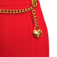 MOSCHINO COUTURE! - R2024 Red Crepe Chain Jumpsuit, Multiple Items Available
