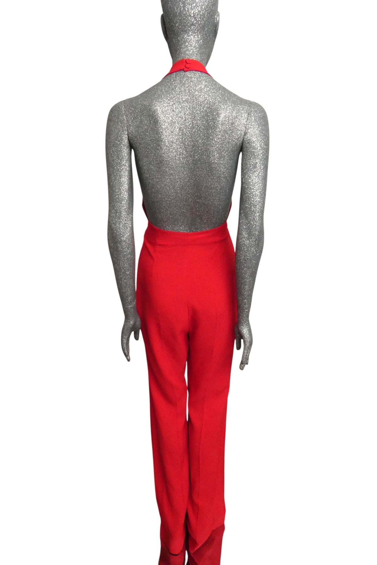 MOSCHINO COUTURE! - R2024 Red Crepe Chain Jumpsuit, Multiple Items Available