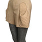 MOSCHINO COUTURE! - S2025 Beige Slipper Pocket Shorts, Size-0