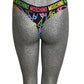 MOSCHINO UNDERWEAR - NWT Safety Pin Print Thong, Size-8