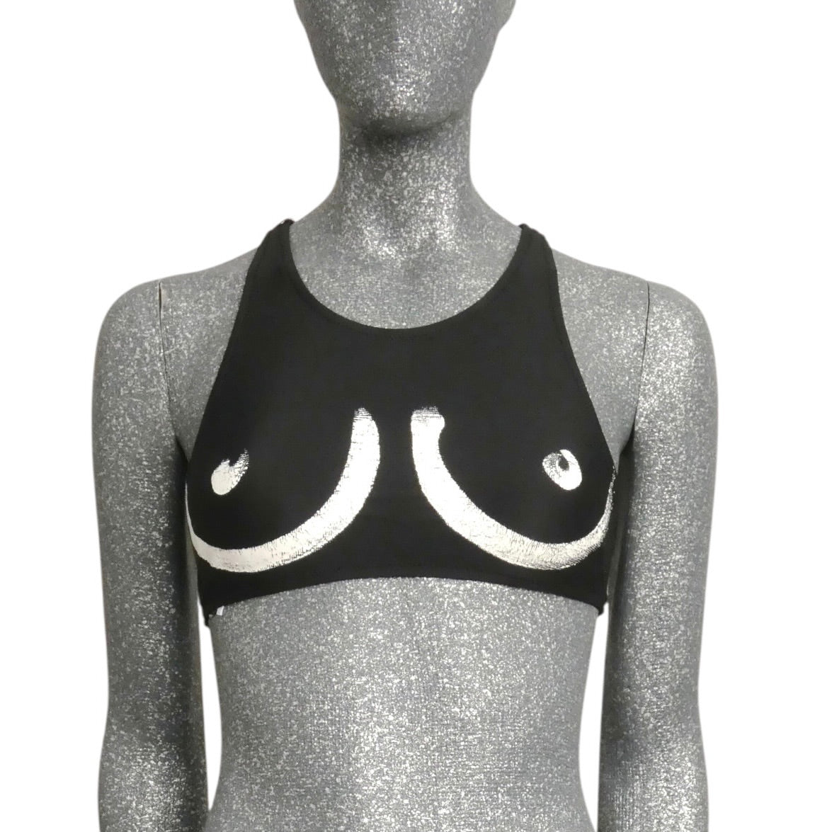 MOSCHINO COUTURE! - 2024 NWT Painted Swim Top, Size-6