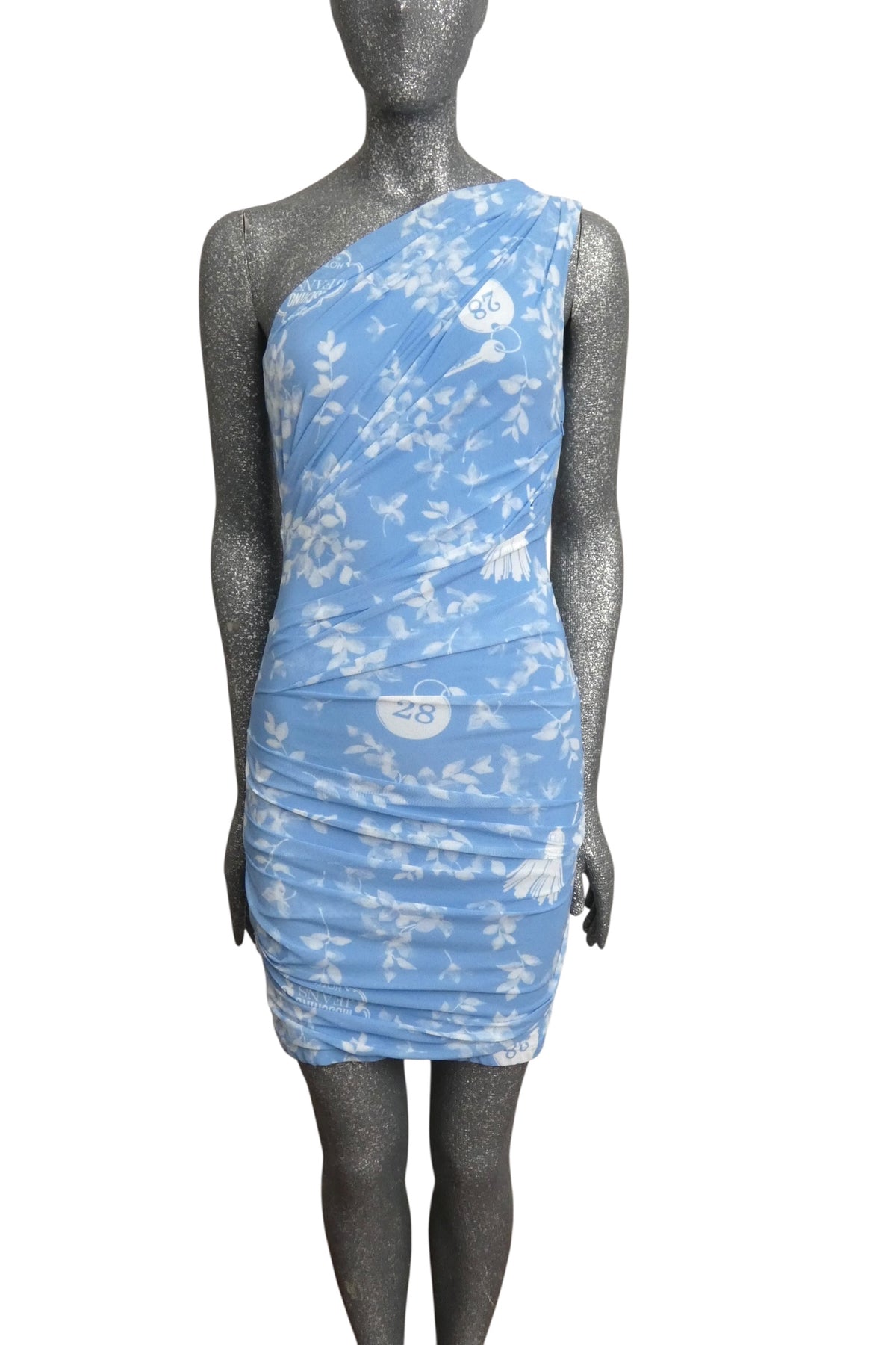 MOSCHINO JEANS - 2025 Blue & White Mesh Dress, Multiple Sizes Available