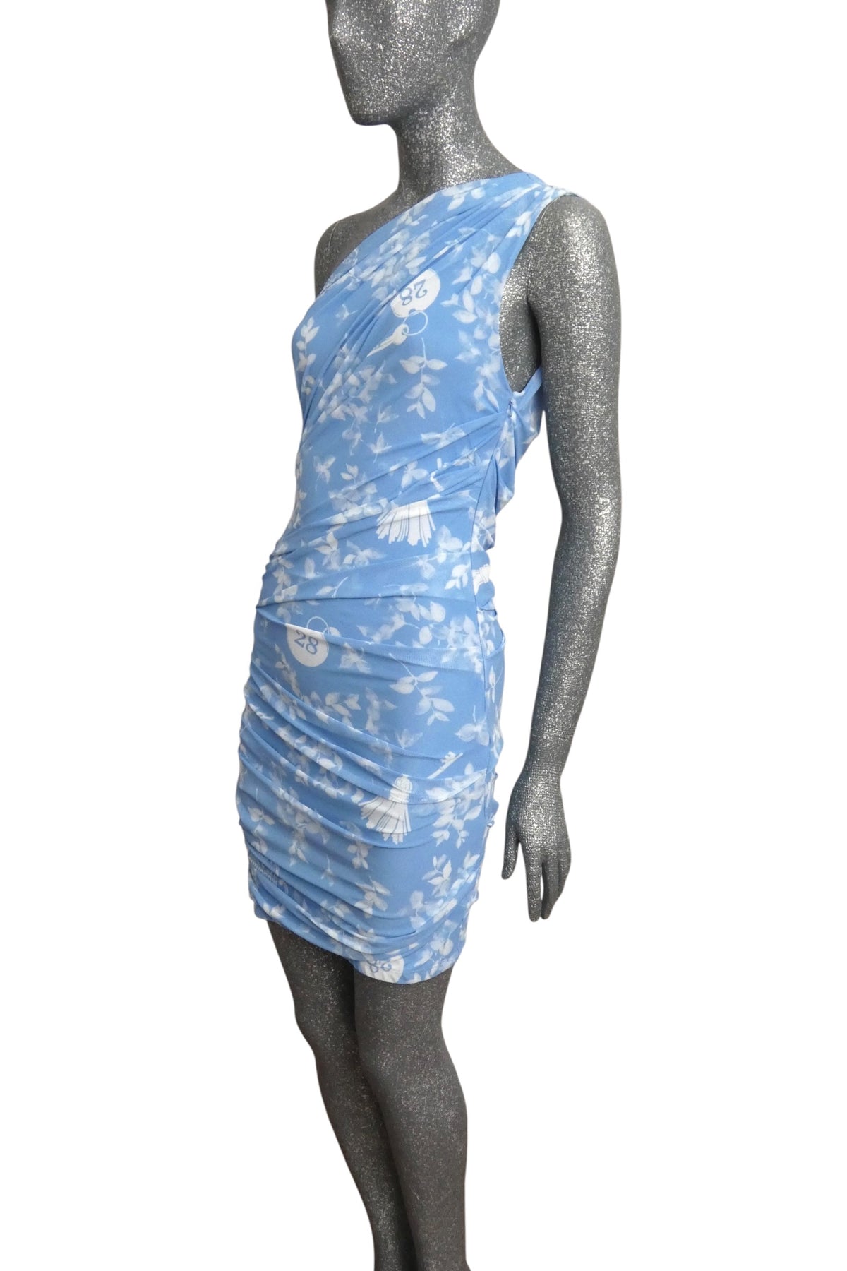 MOSCHINO JEANS - 2025 Blue & White Mesh Dress, Multiple Sizes Available