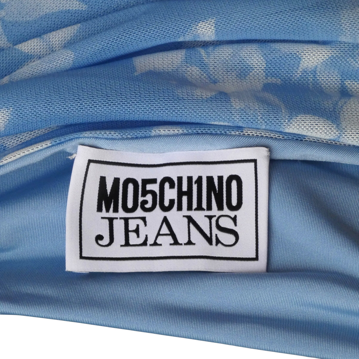 MOSCHINO JEANS - 2025 Blue & White Mesh Dress, Multiple Sizes Available