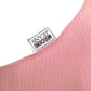 MOSCHINO JEANS - 2025 Pink Ribbed Knit Dress, Size-Small