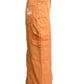 MOSCHINO JEANS - 2025 Orange Slow Down Maxi Skirt, Size-6