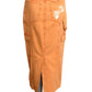 MOSCHINO JEANS - 2025 Orange Slow Down Maxi Skirt, Size-6