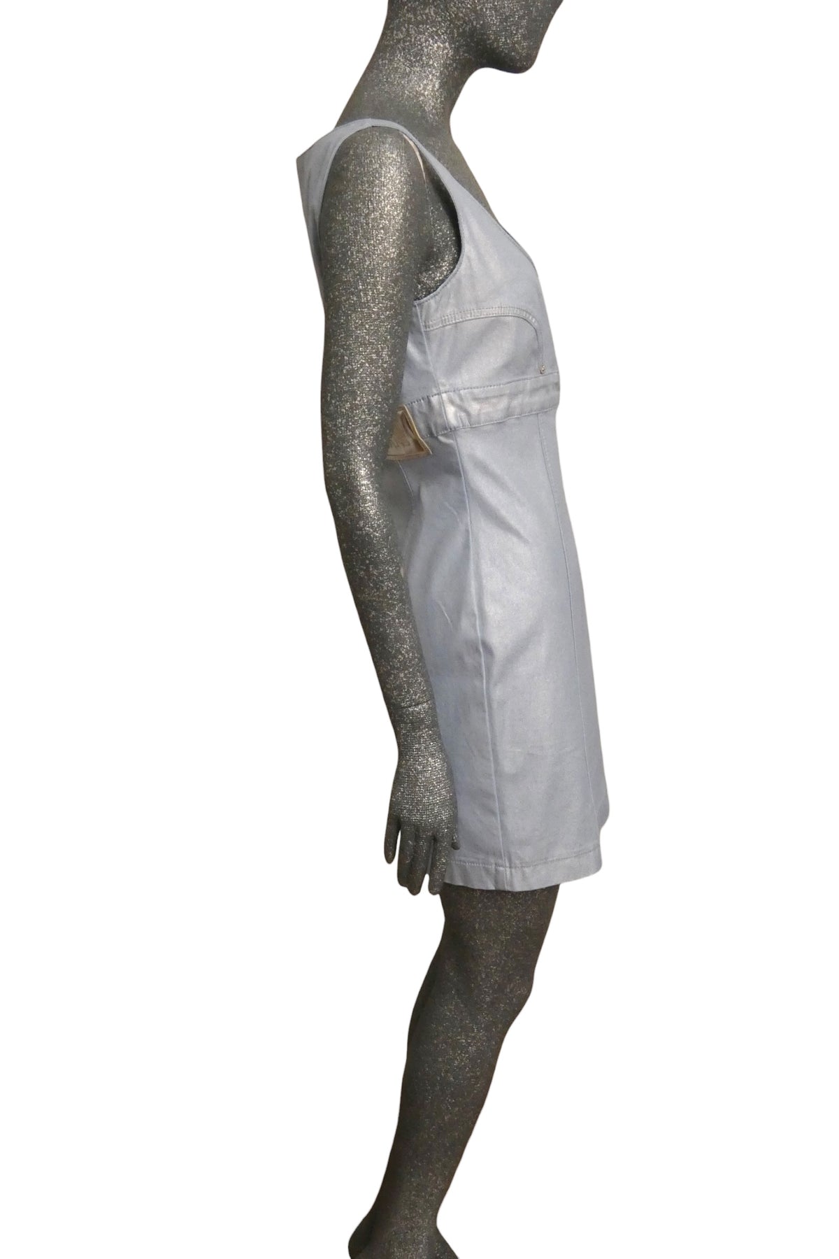 MOSCHINO JEANS - 2024 Blue Upside Down Jean Dress, Size-Small