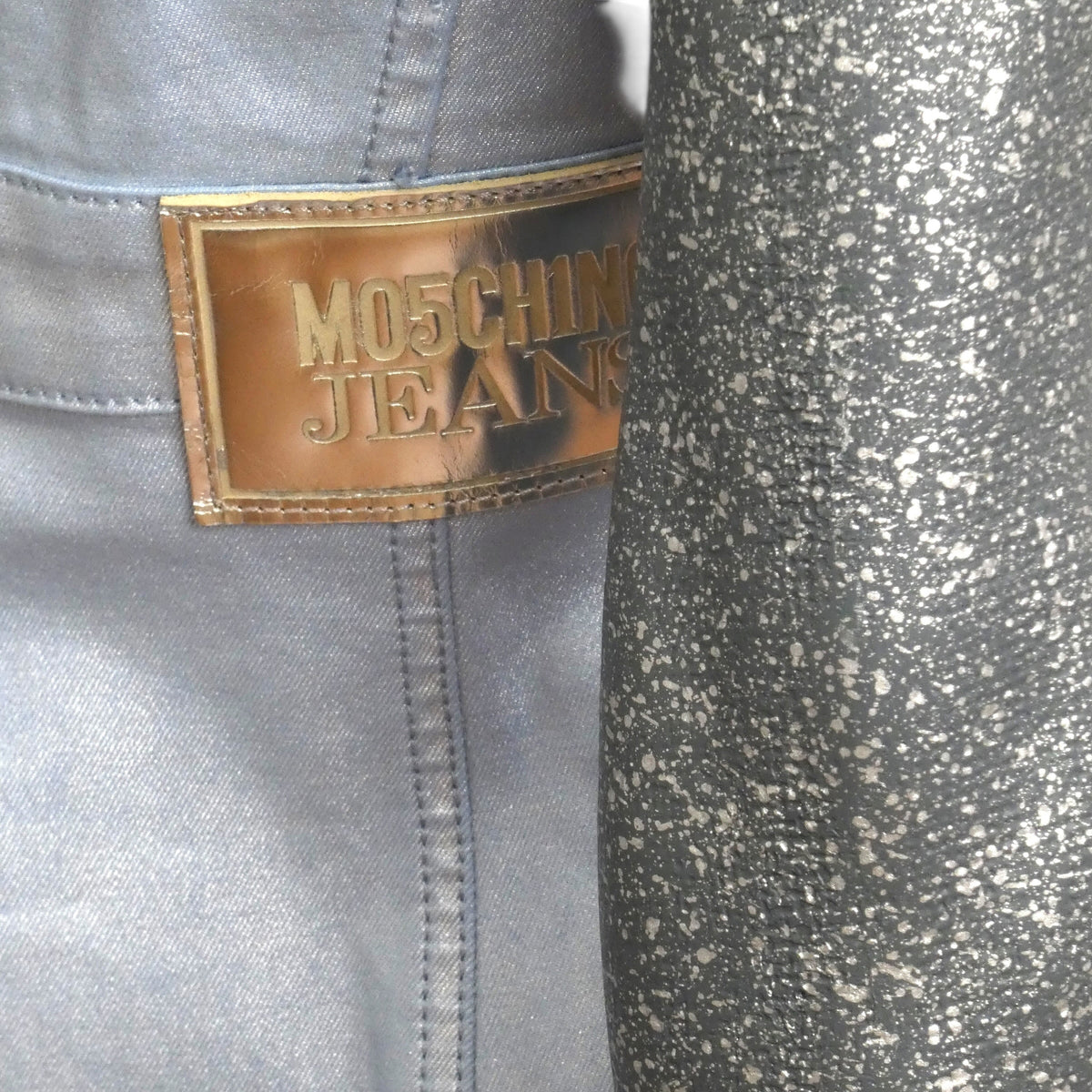 MOSCHINO JEANS - 2024 Blue Upside Down Jean Dress, Size-Small