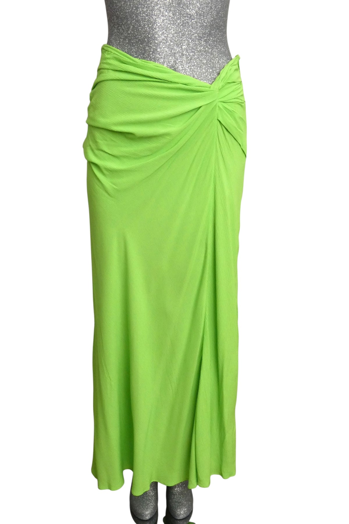MOSCHINO JEANS - 2025 Green Rayon Sarong Style Skirt, Size-4