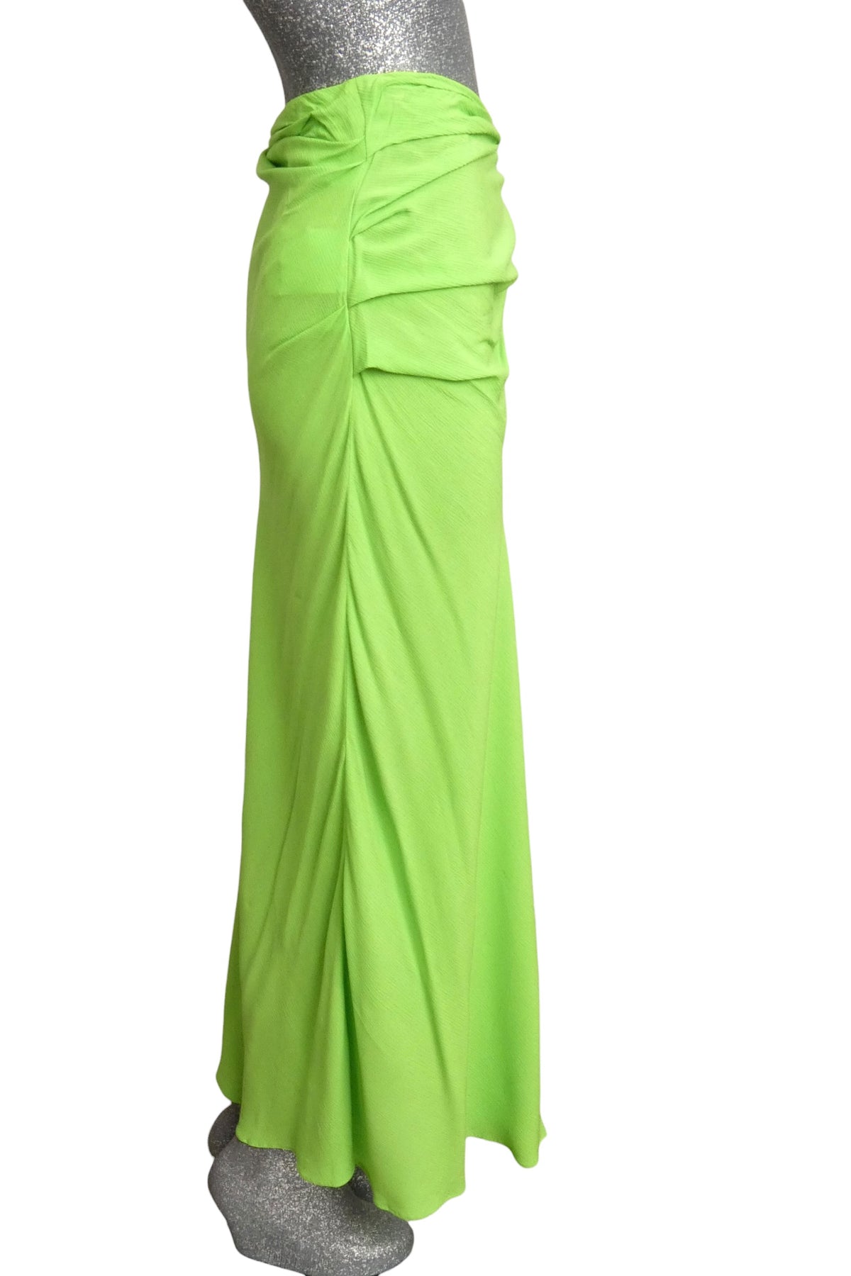 MOSCHINO JEANS - 2025 Green Rayon Sarong Style Skirt, Size-4
