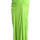MOSCHINO JEANS - 2025 Green Rayon Sarong Style Skirt, Size-4