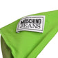 MOSCHINO JEANS - 2025 Green Rayon Crinkle Evening Dress, Size-4