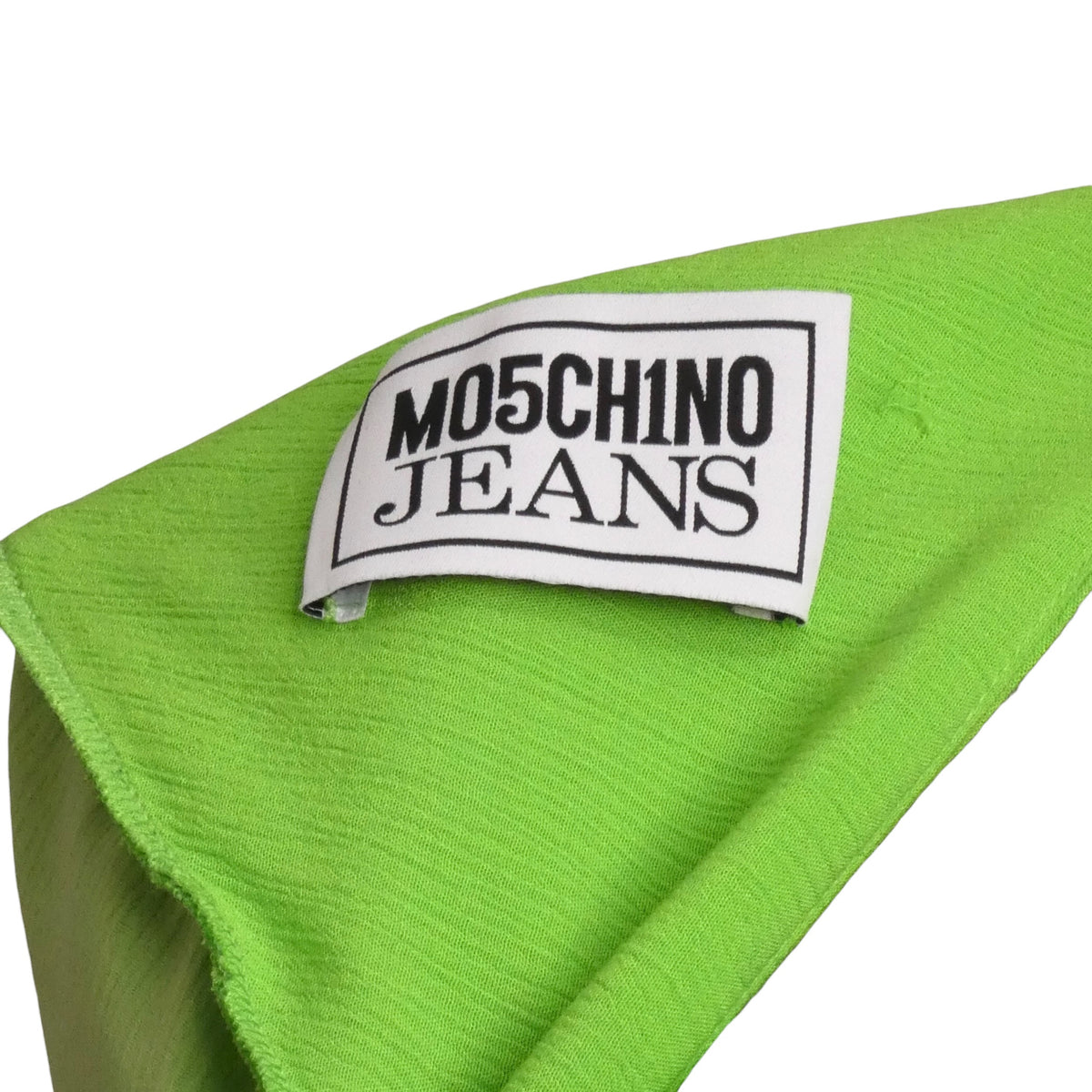 MOSCHINO JEANS - 2025 Green Rayon Crinkle Evening Dress, Size-4