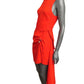 MOSCHINO JEANS - 2024 Red Asymmetrical Hem Dress, Size-4