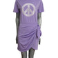 MOSCHINO JEANS - 2024 Lavender Peace Sign Knit Dress, Size-6