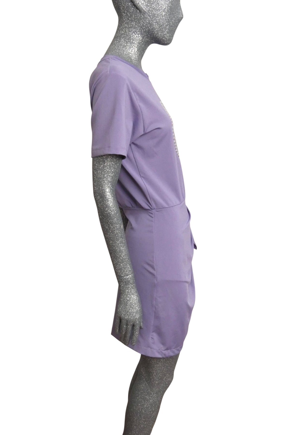 MOSCHINO JEANS - 2024 Lavender Peace Sign Knit Dress, Size-6