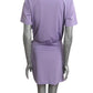 MOSCHINO JEANS - 2024 Lavender Peace Sign Knit Dress, Size-6