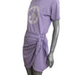 MOSCHINO JEANS - 2024 Lavender Peace Sign Knit Dress, Size-6