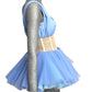 MOSCHINO COUTURE! - 2021 Blue Tulle Corset Top, Size-6